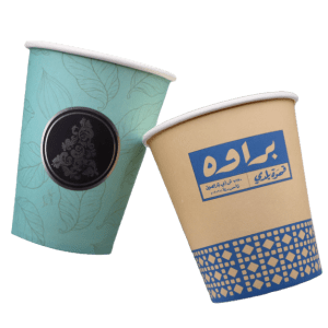 Custom printed single wall paper cup for coffee shops