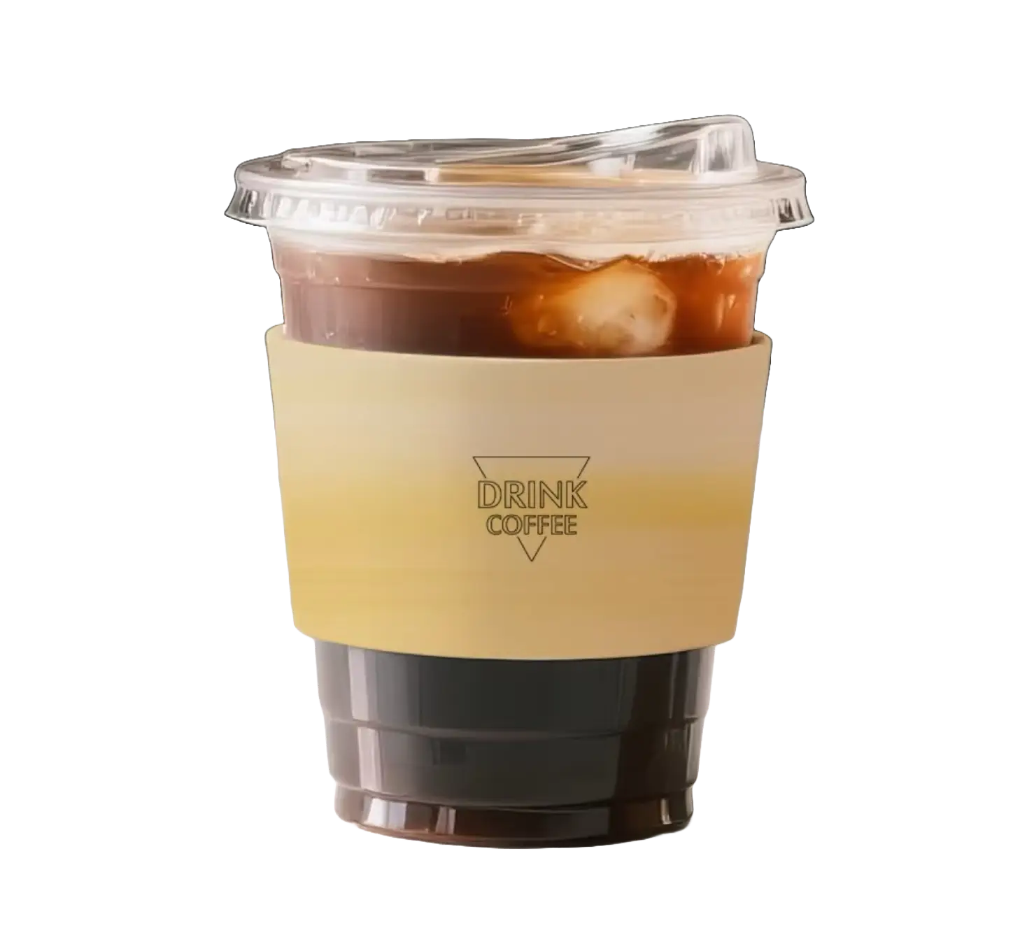 Custom printed single layer coffee cup sleeve
